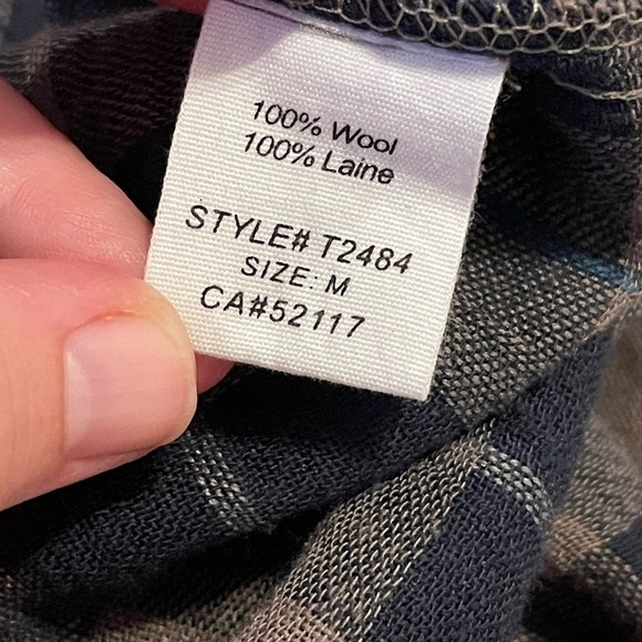 Funktional revolve wool lightweight fold front flannel button up - Picture 6 of 7